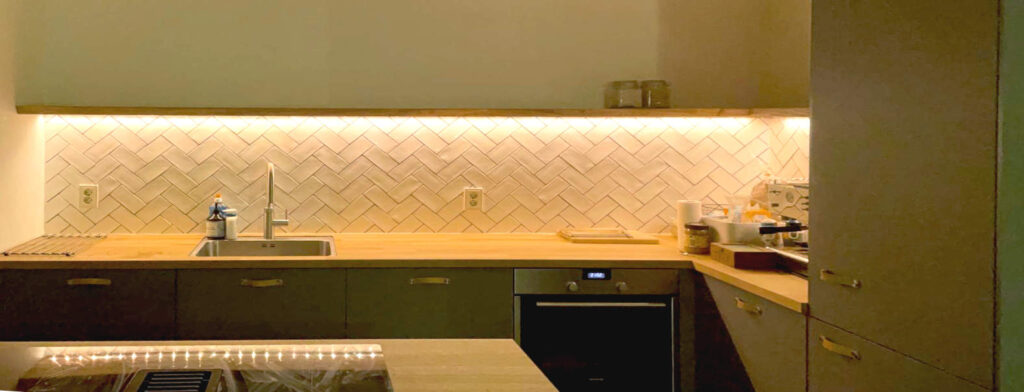 Ikea keuken tegels en plank